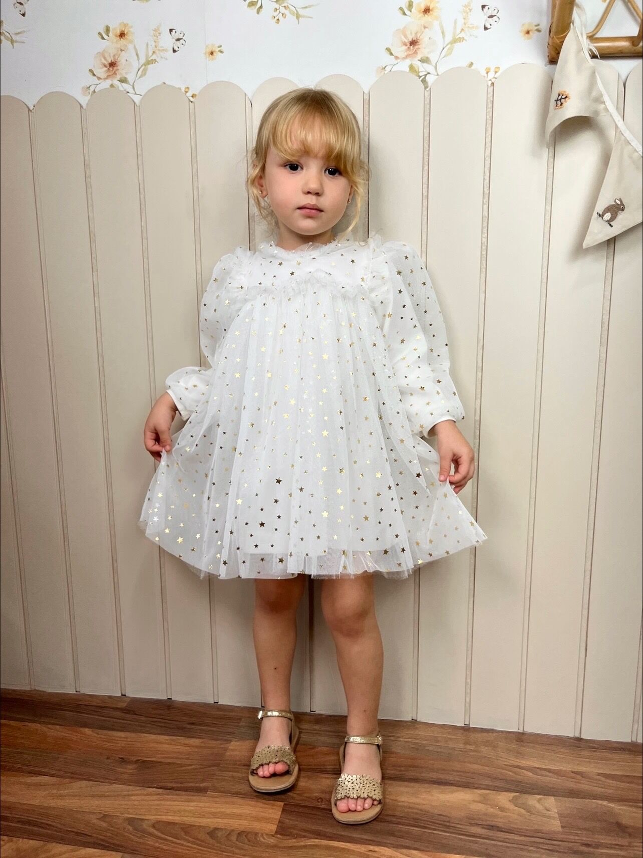 Rosalin Yıldız Detaylı Elbise