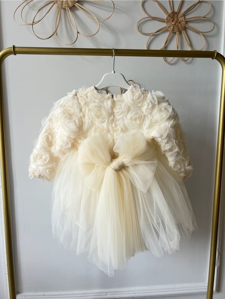 VİOLET ELBİSE (Ekru )