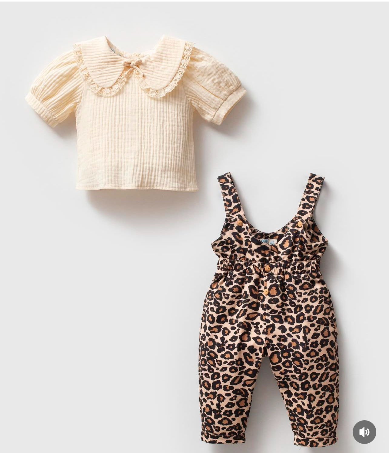 Lina Leoparlı Tulum Bluz Seti