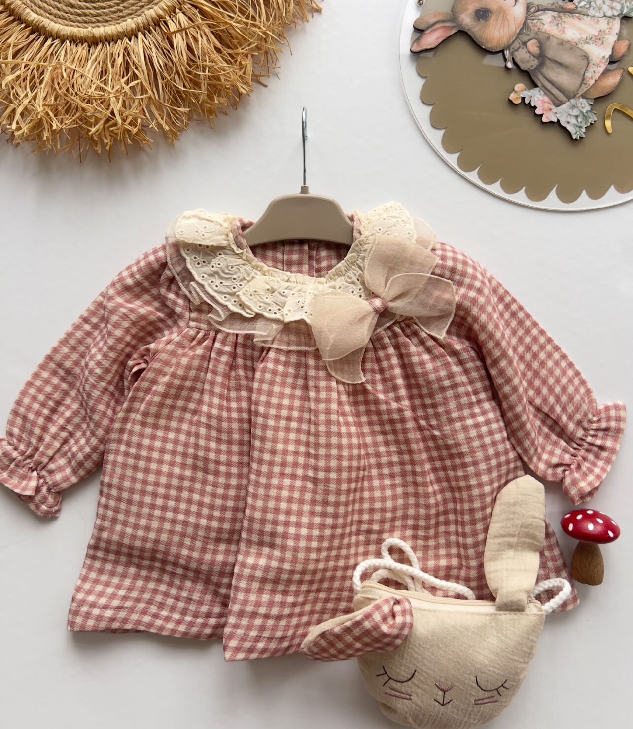 Pansy Çantalı Elbise