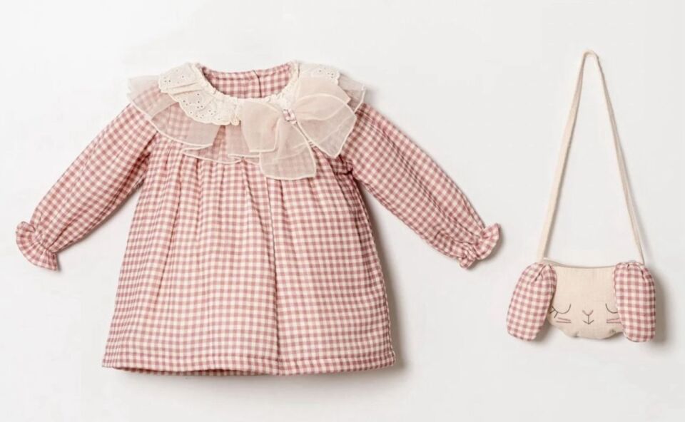 Pansy Çantalı Elbise