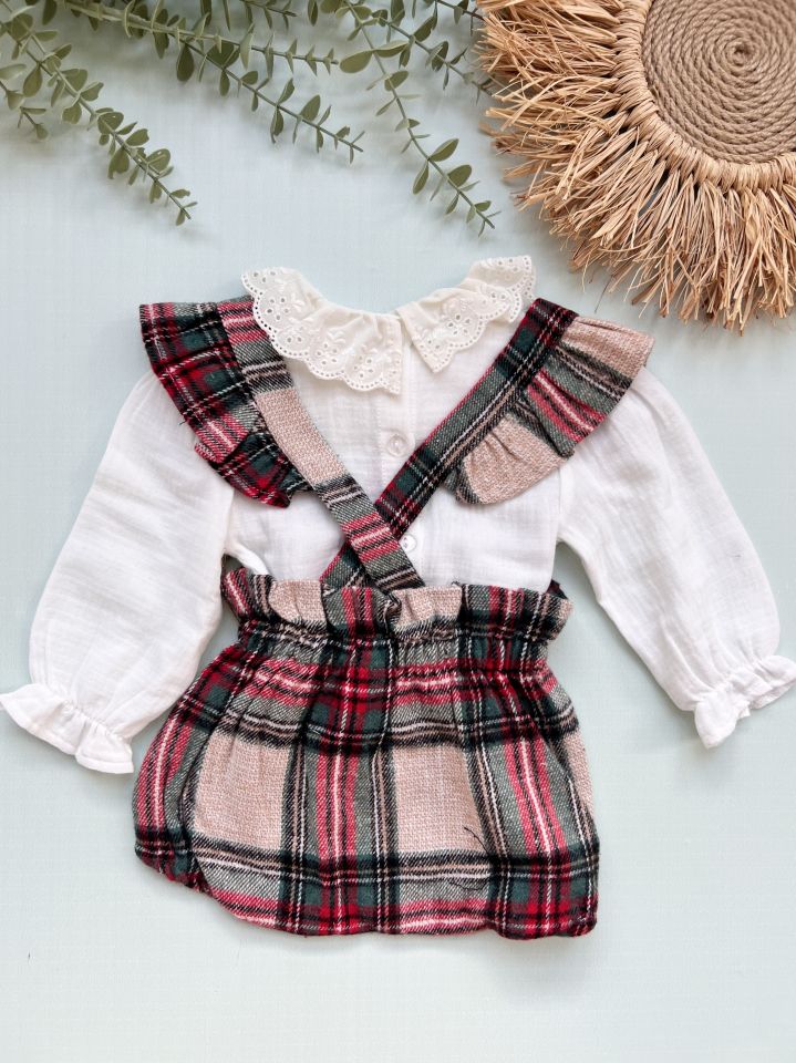Keten Gömlekli Romper