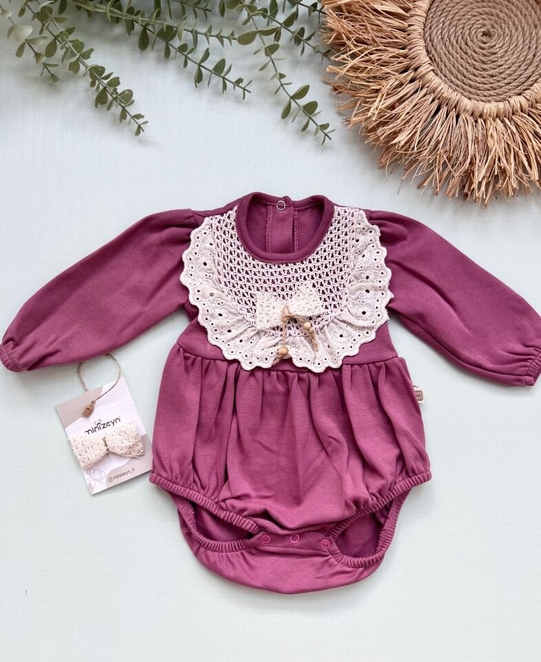Dantelli Romper Seti