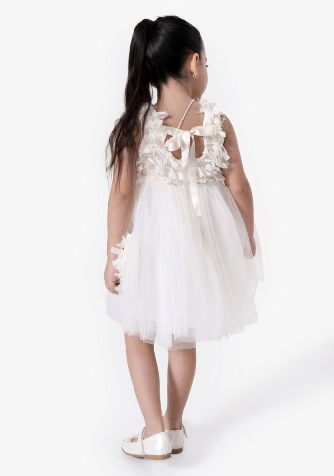 Lavander Çantalı Elbise