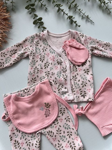 Yaprak Desenli 5’liZıbın Seti