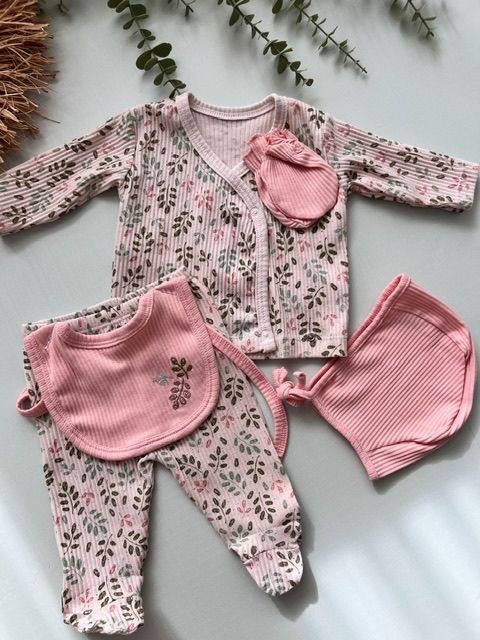 Yaprak Desenli 5’liZıbın Seti