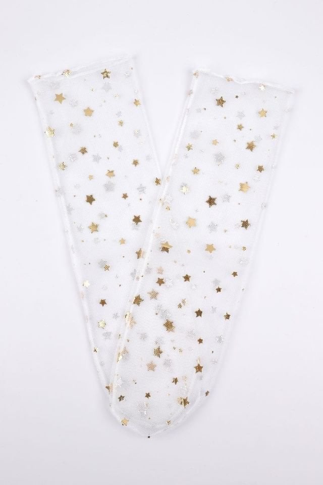 Sparkle Yıldız Baskılı Çorap