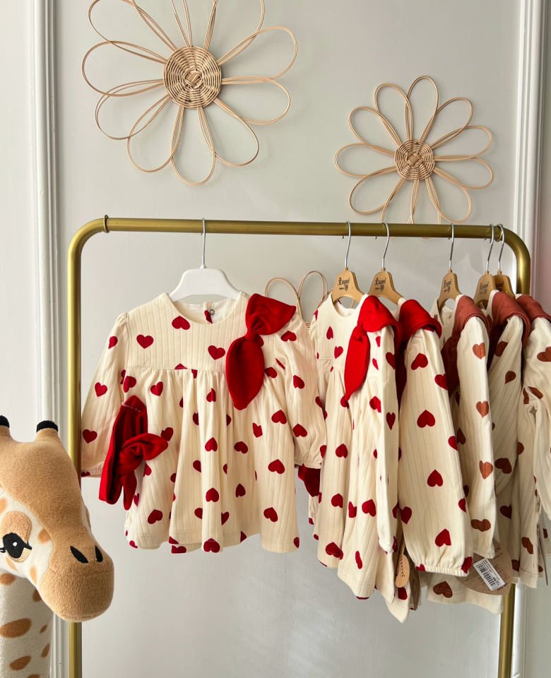 Merlin Kalp Desenli Elbise