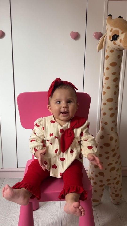 Valentine Kalp Desenli Takım