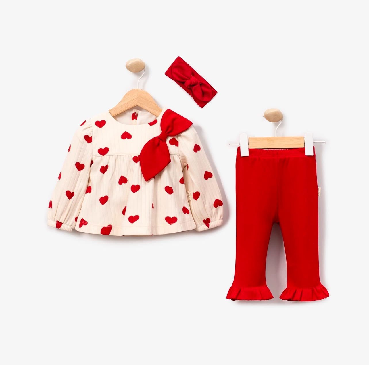 Valentine Kalp Desenli Takım