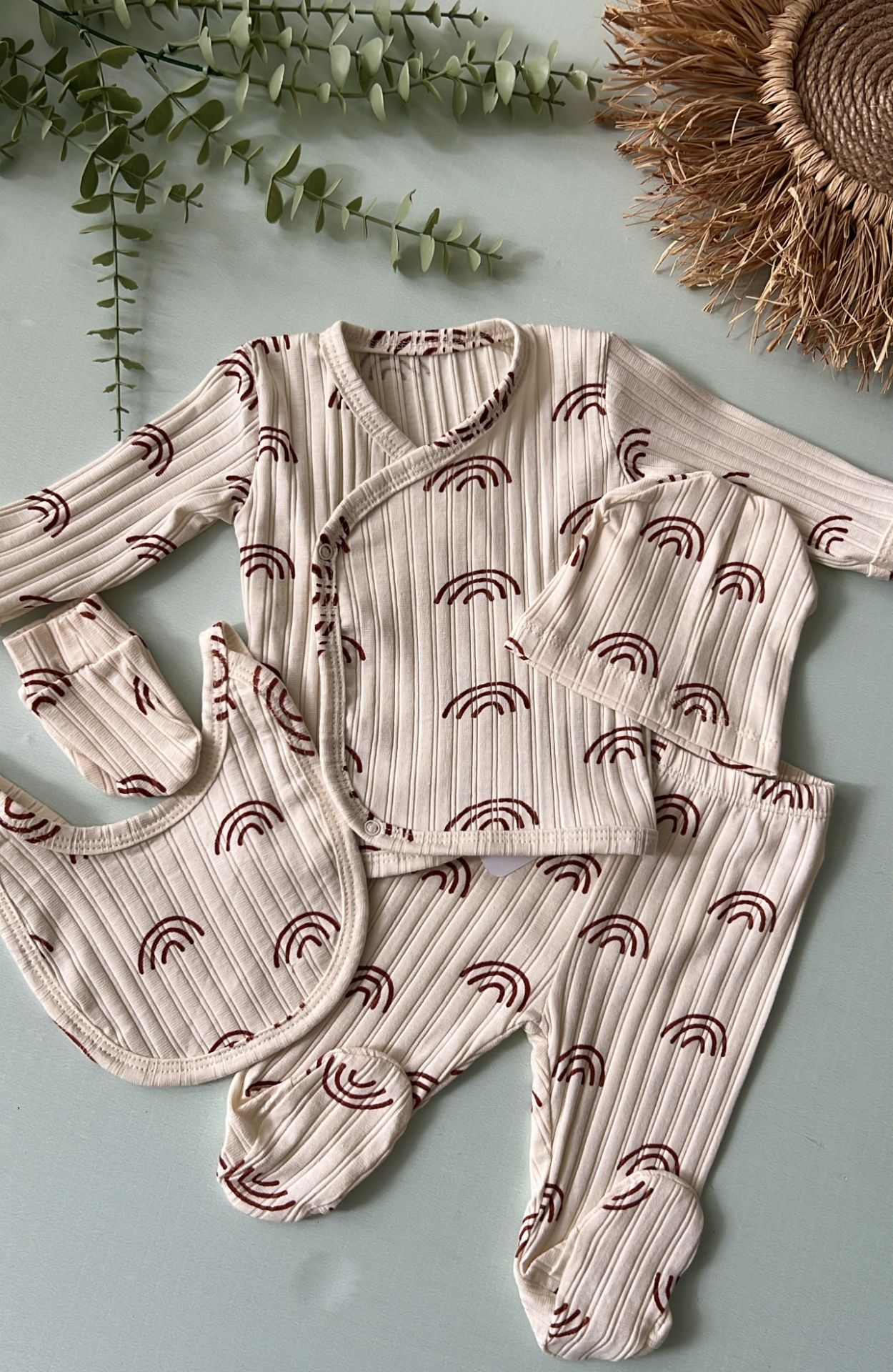 Gökkuşağı Soft 5’li Zıbın Seti (HastaneÇıkışı)