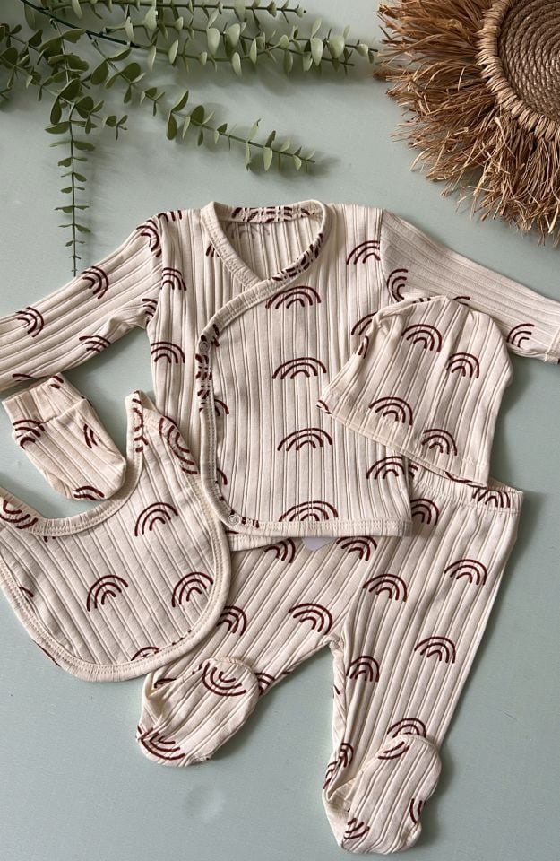 Gökkuşağı Soft 5’li Zıbın Seti (HastaneÇıkışı)