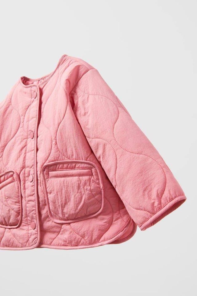 Kapitone Pembe Ceket zR