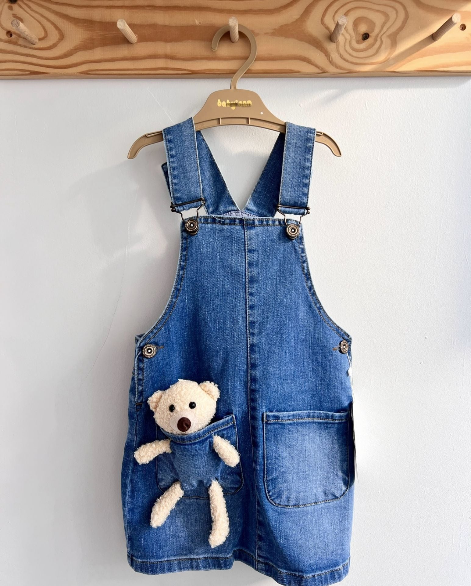 Ayıcıklı Kot Salopet