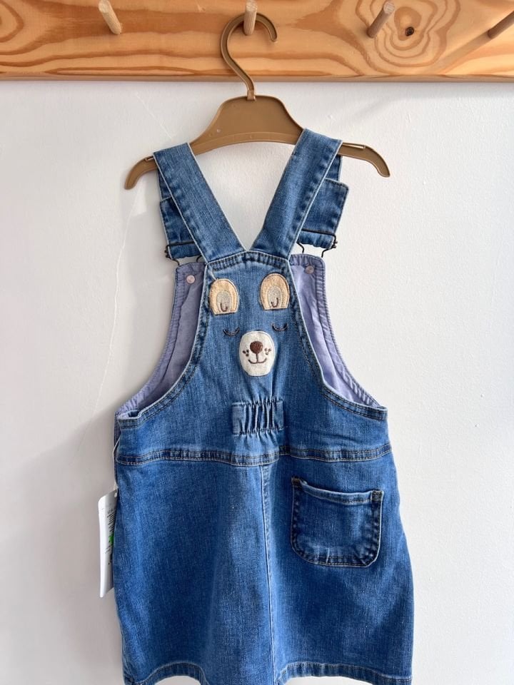 Ayıcıklı Kot Salopet