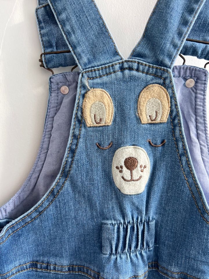 Ayıcıklı Kot Salopet