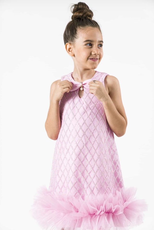 Lavinia Kız Elbise(Pembe)