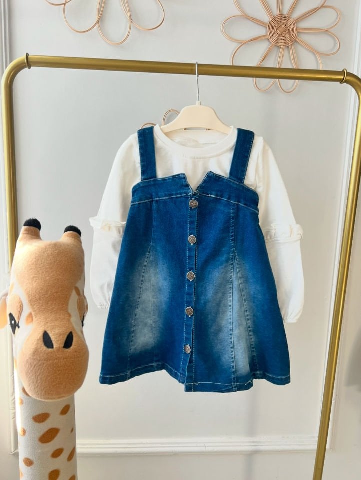 Lila Kot Elbise Bluz Seti