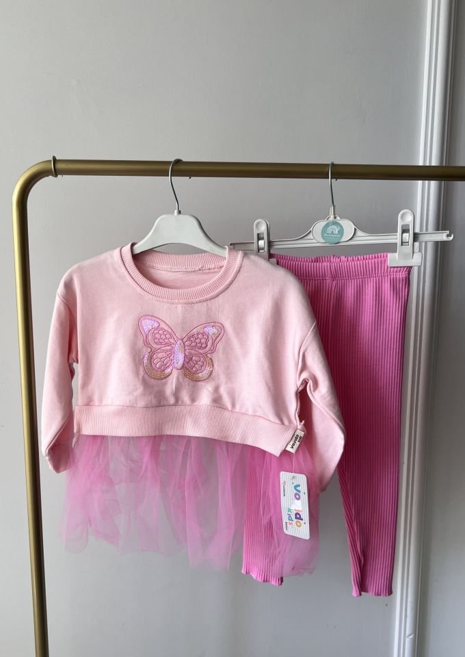 Mina Kelebek Detaylı Eşofman Takımı