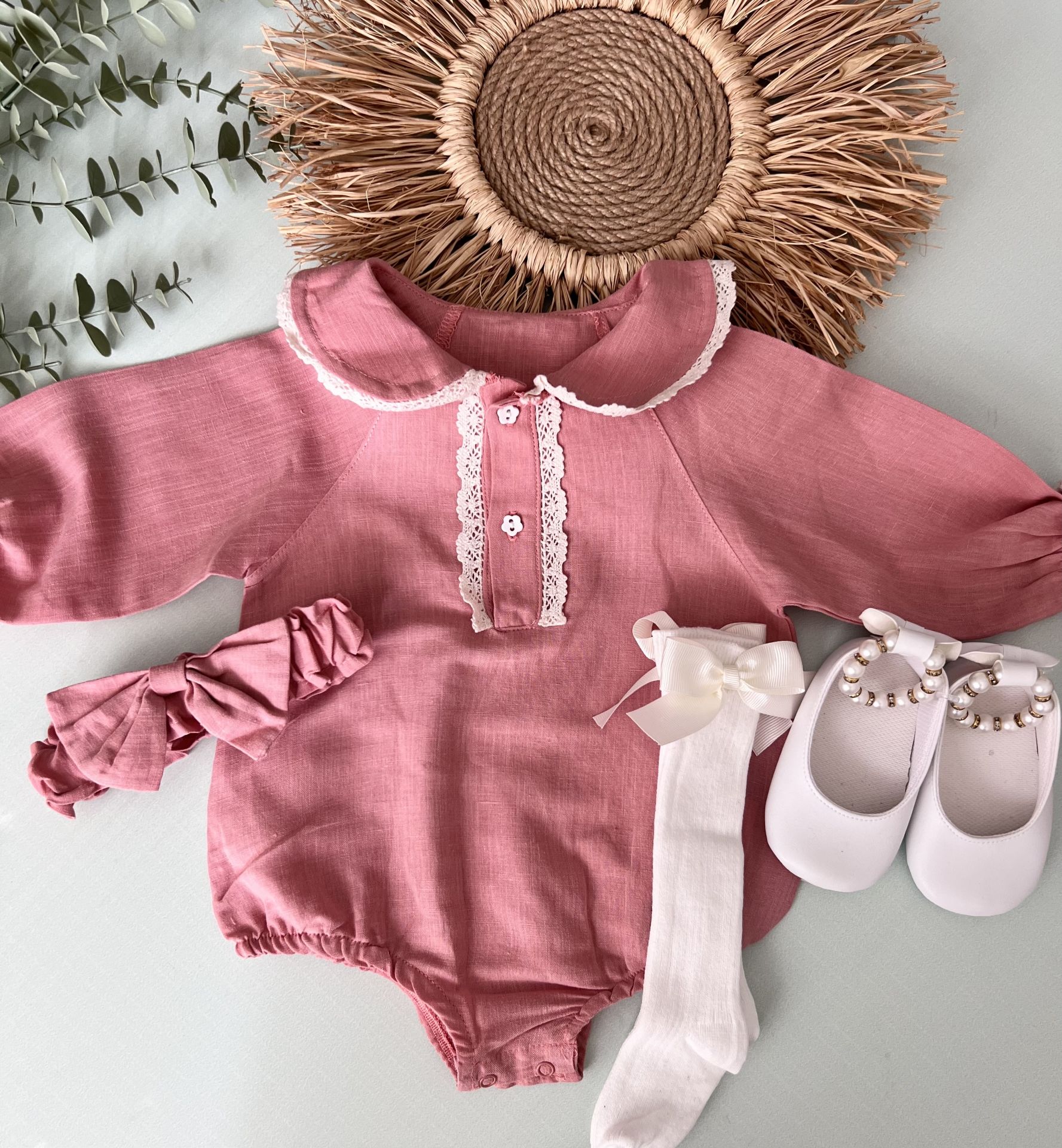 Lal Keten Romper(pudra)