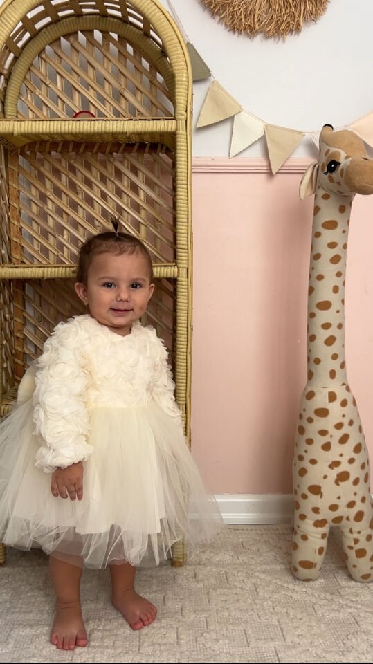 VİOLET ELBİSE (Ekru )