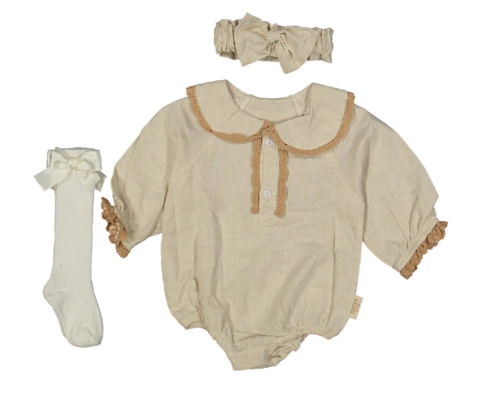 Lal Keten Romper(krem)