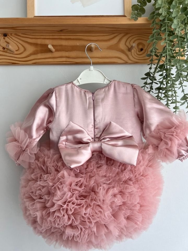 Mio Saten Tütü Elbise (PUDRA)