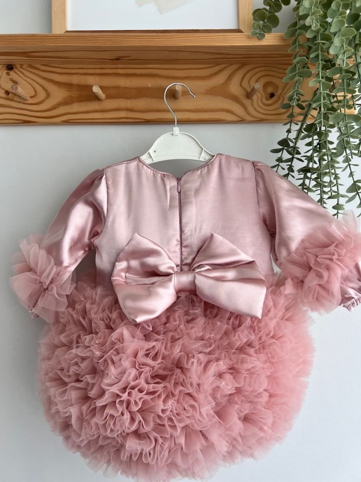 Mio Saten Tütü Elbise (PUDRA)