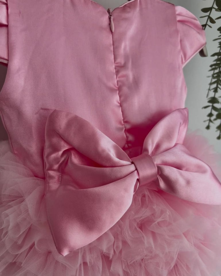 Mio Saten Tütü Elbise (pembe)