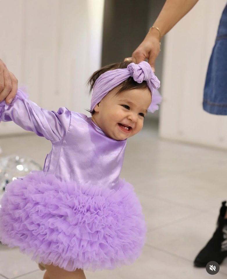 Mio Saten Tütü Elbise (LİLA)