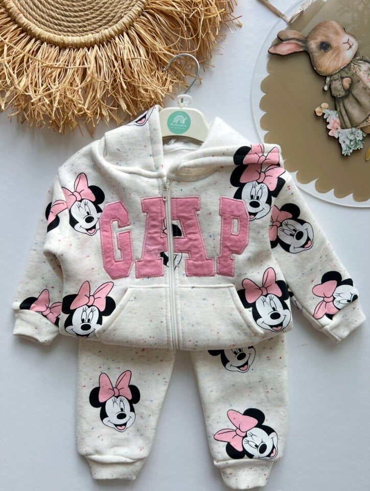 MİNNİE GAP FERMUARLI SWEATSHİRT TAKIM