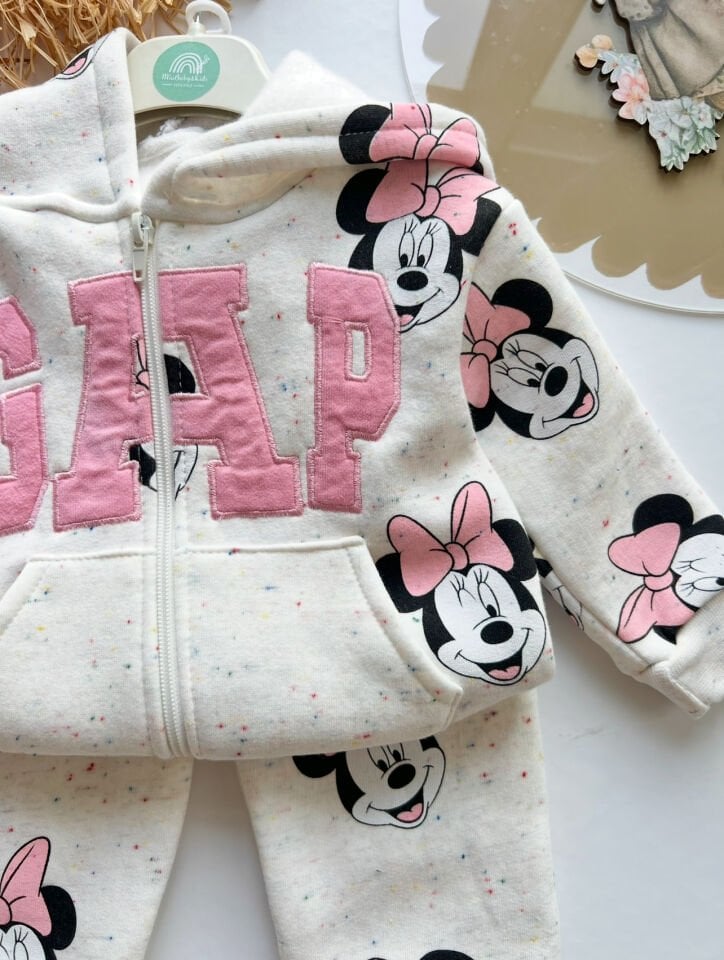 MİNNİE GAP FERMUARLI SWEATSHİRT TAKIM