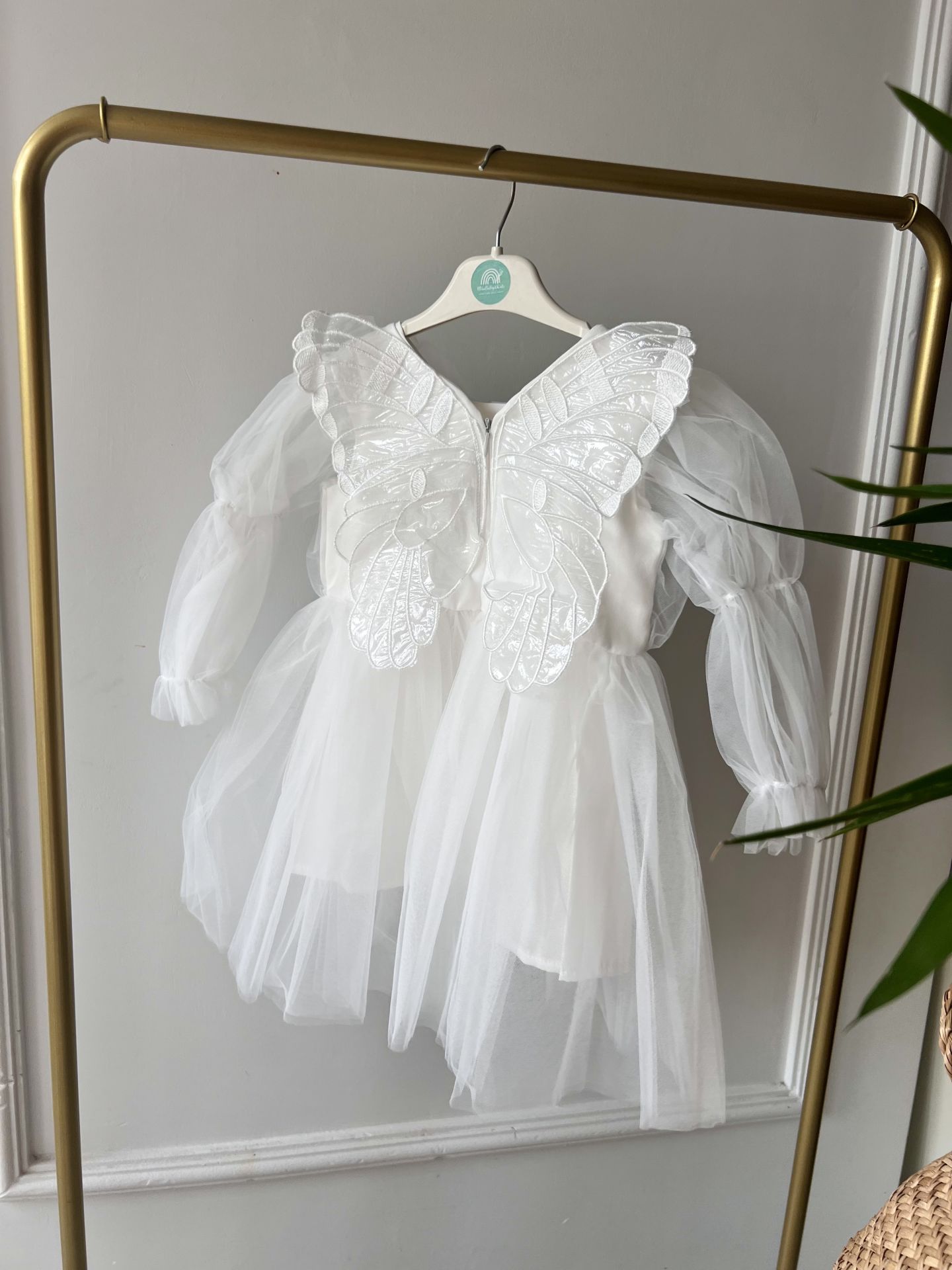 Mila Kanatlı Elbise(beyaz)