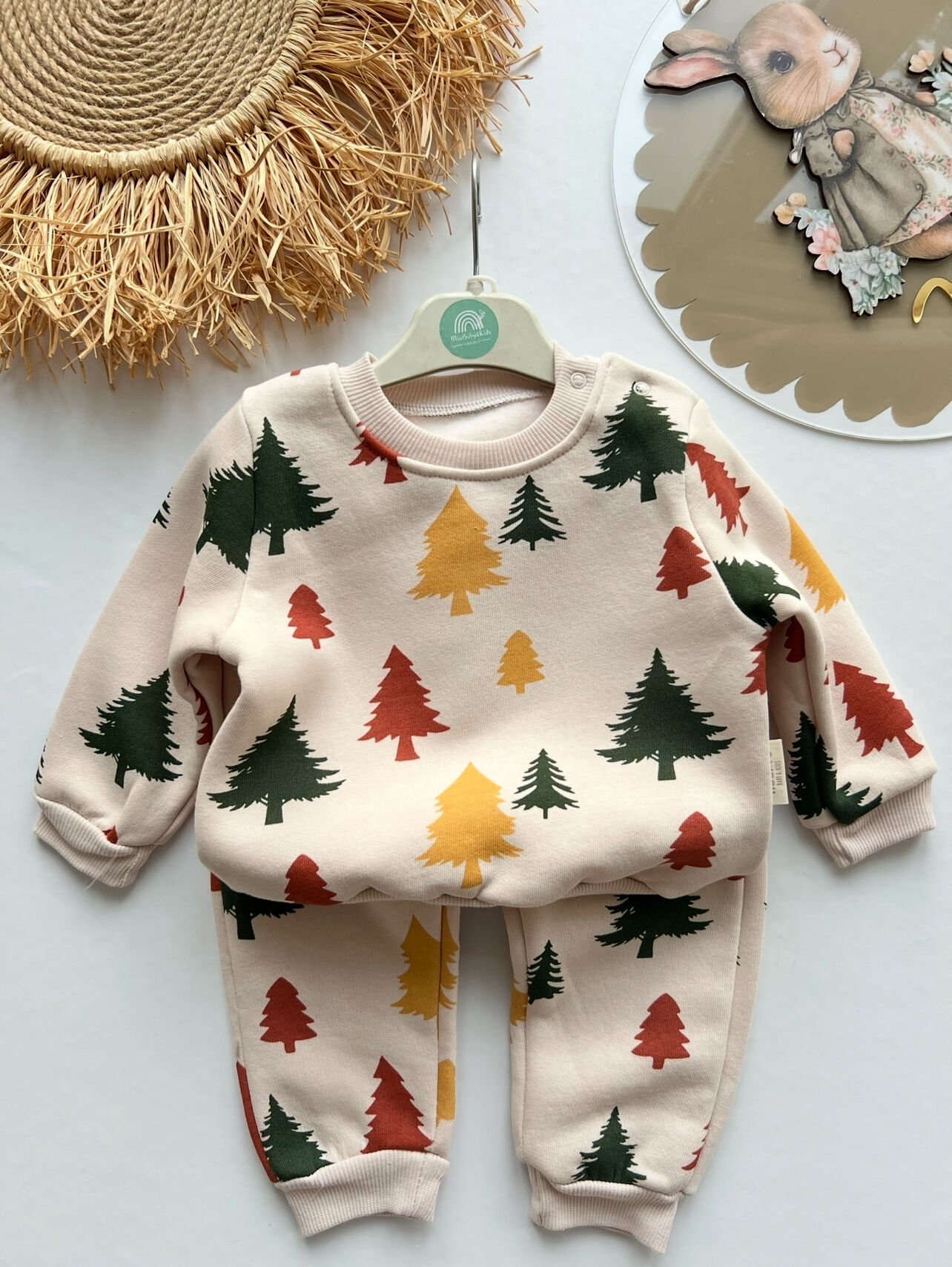 Noynoy Ağaç Desenli Erkek Takım