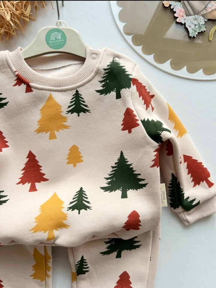 Noynoy Ağaç Desenli Erkek Takım