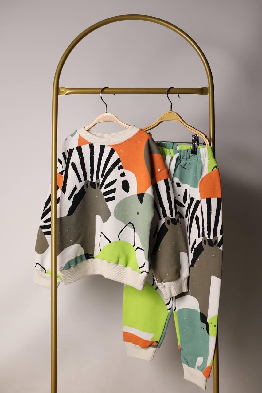 Zebra Desenli Eşofman Takımı