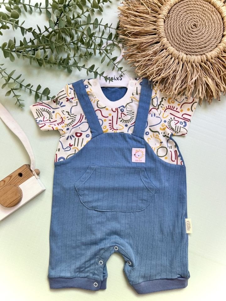 Mende Salopetli Tulum (mavi)