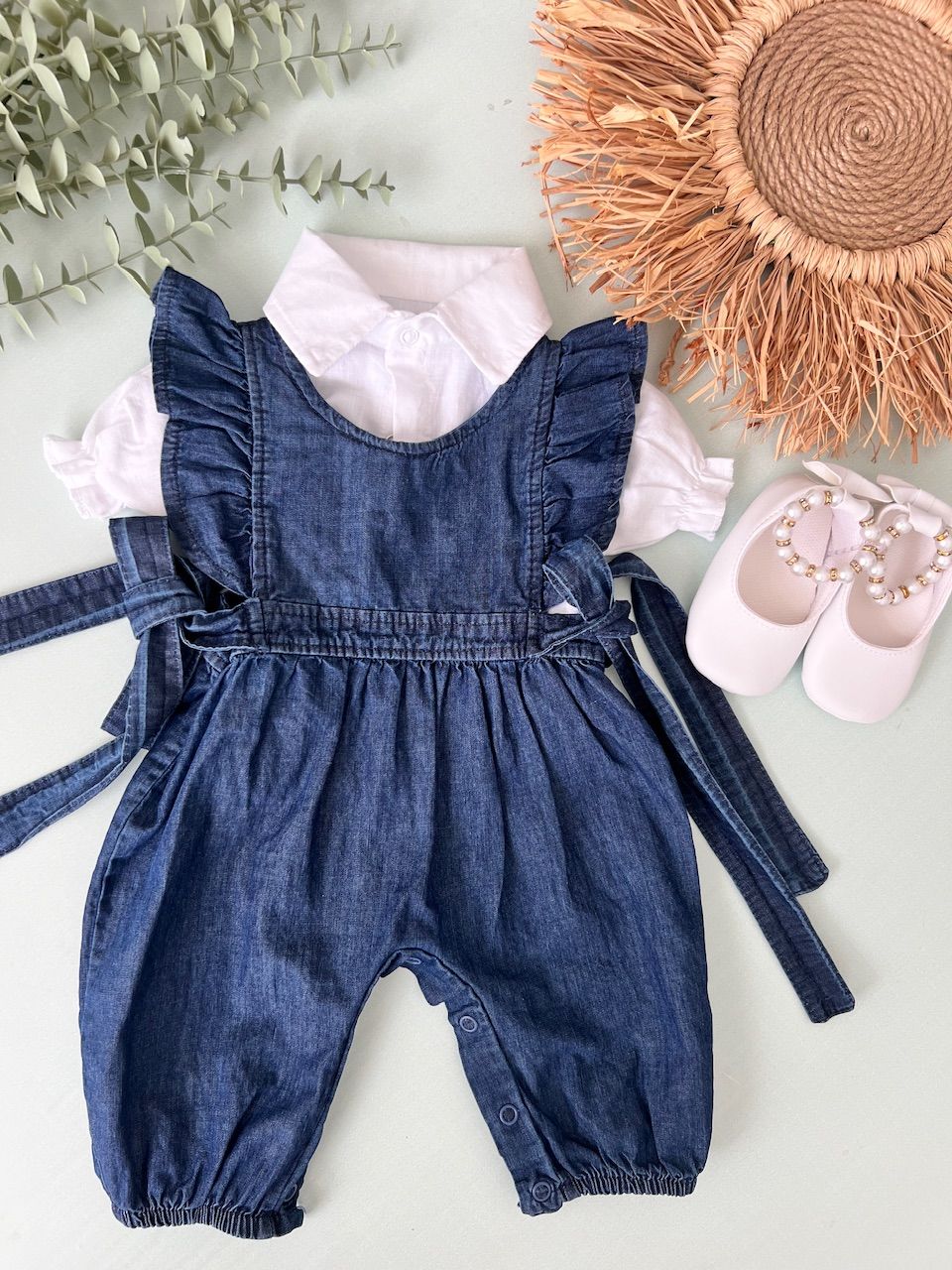 Leyla Kot Tulum Gömlek Seti