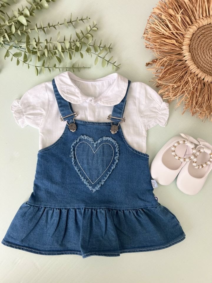 Defne Kot Elbise Gömlek Seti