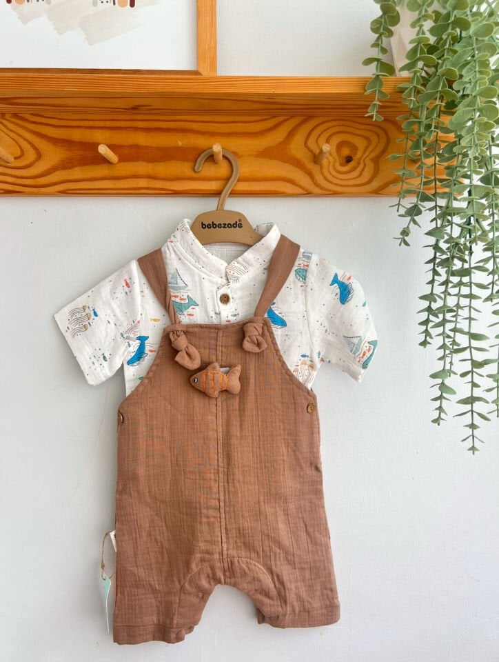 FİSHER MAN ERKEK KETEN TULUM GÖMLEK SETİ