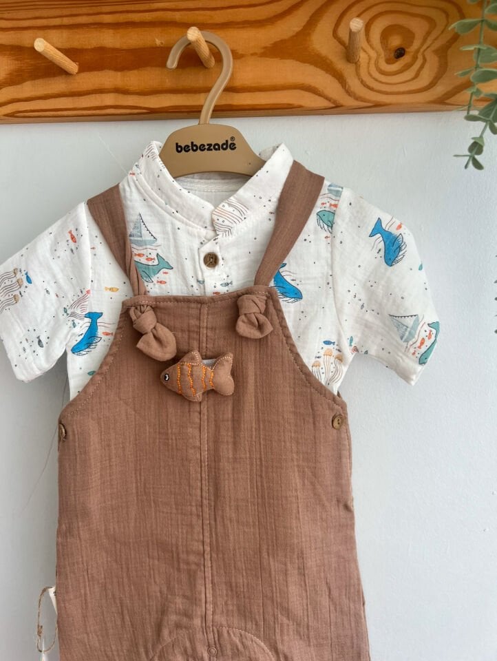 FİSHER MAN ERKEK KETEN TULUM GÖMLEK SETİ